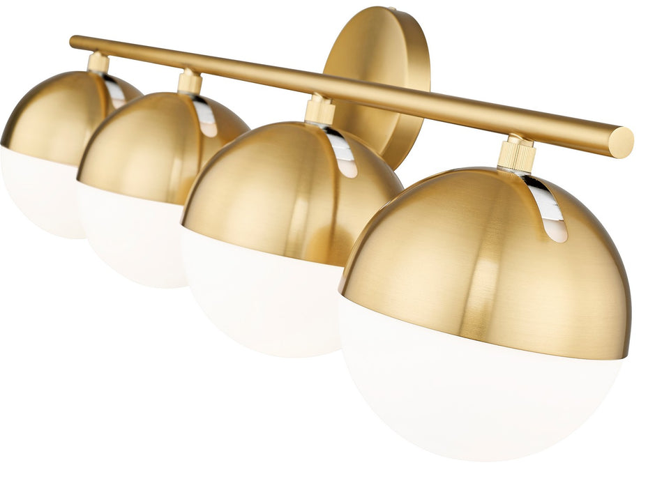 Z-Lite 7517-4V-MGLD Four Light Vanity, Modern Gold