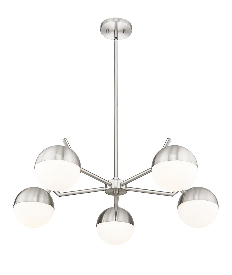 Z-Lite 7517-5BN Five Light Chandelier, Brushed Nickel