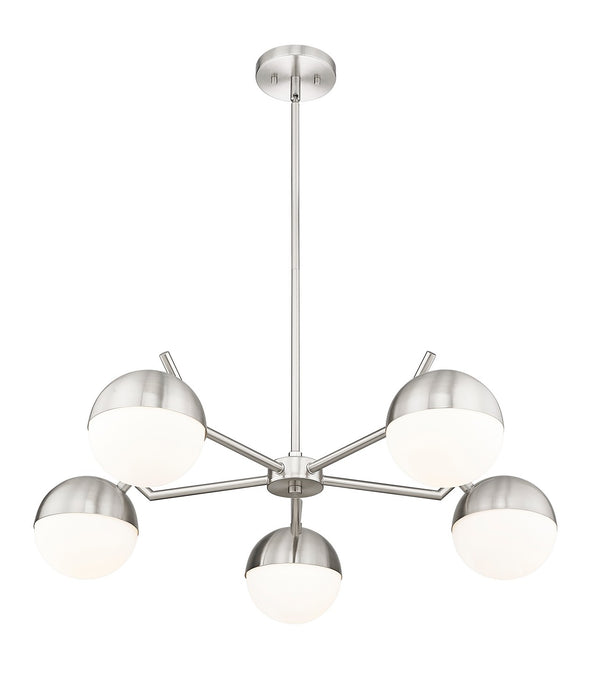 Z-Lite 7517-5BN Five Light Chandelier, Brushed Nickel