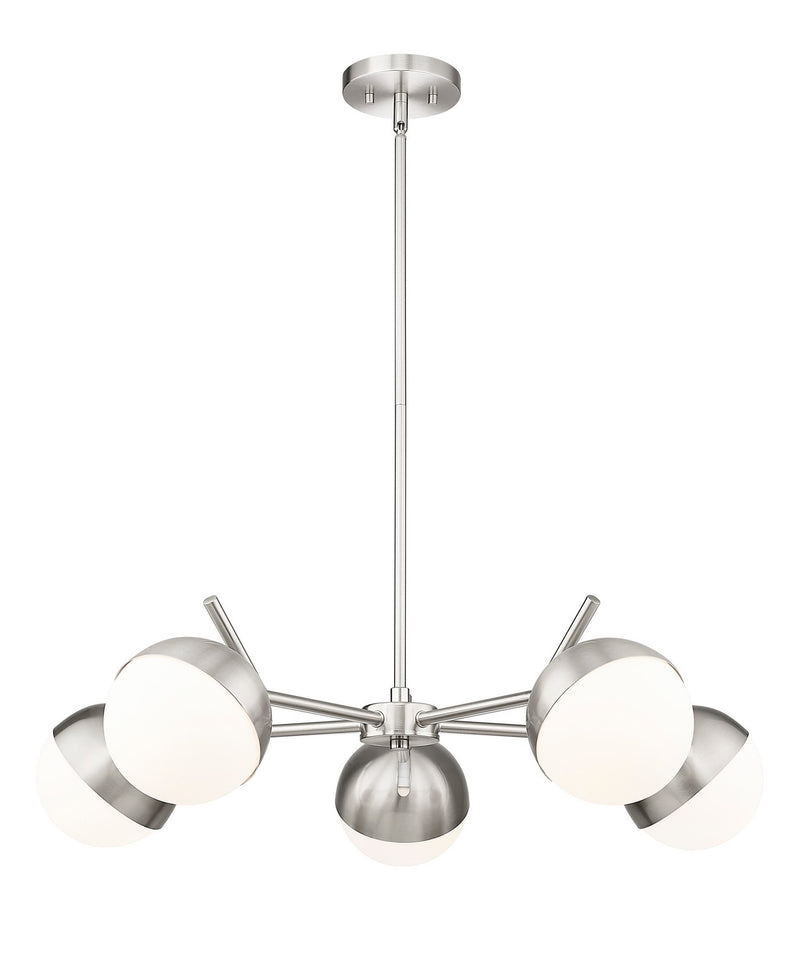 Z-Lite 7517-5BN Five Light Chandelier, Brushed Nickel