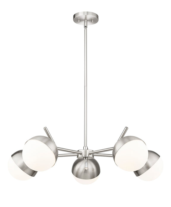 Z-Lite 7517-5BN Five Light Chandelier, Brushed Nickel