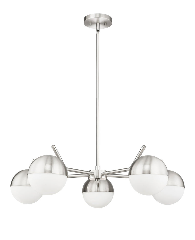 Z-Lite 7517-5BN Five Light Chandelier, Brushed Nickel