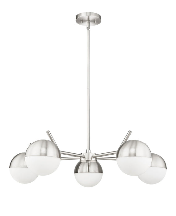 Z-Lite 7517-5BN Five Light Chandelier, Brushed Nickel