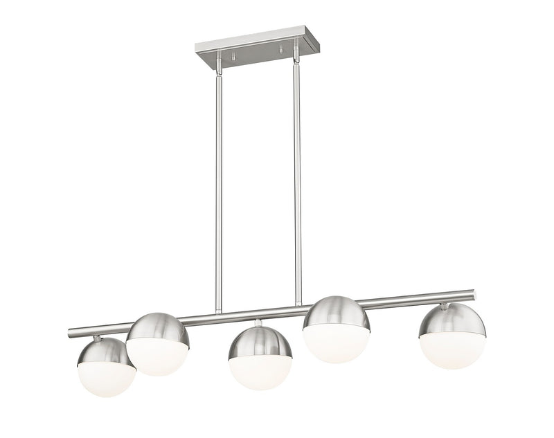 Z-Lite 7517-5L-BN Five Light Linear Chandelier, Brushed Nickel