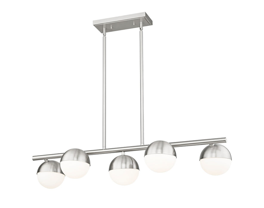 Z-Lite 7517-5L-BN Five Light Linear Chandelier, Brushed Nickel