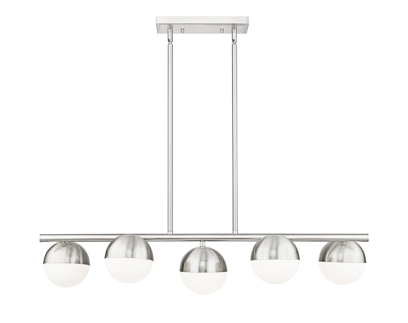 Z-Lite 7517-5L-BN Five Light Linear Chandelier, Brushed Nickel