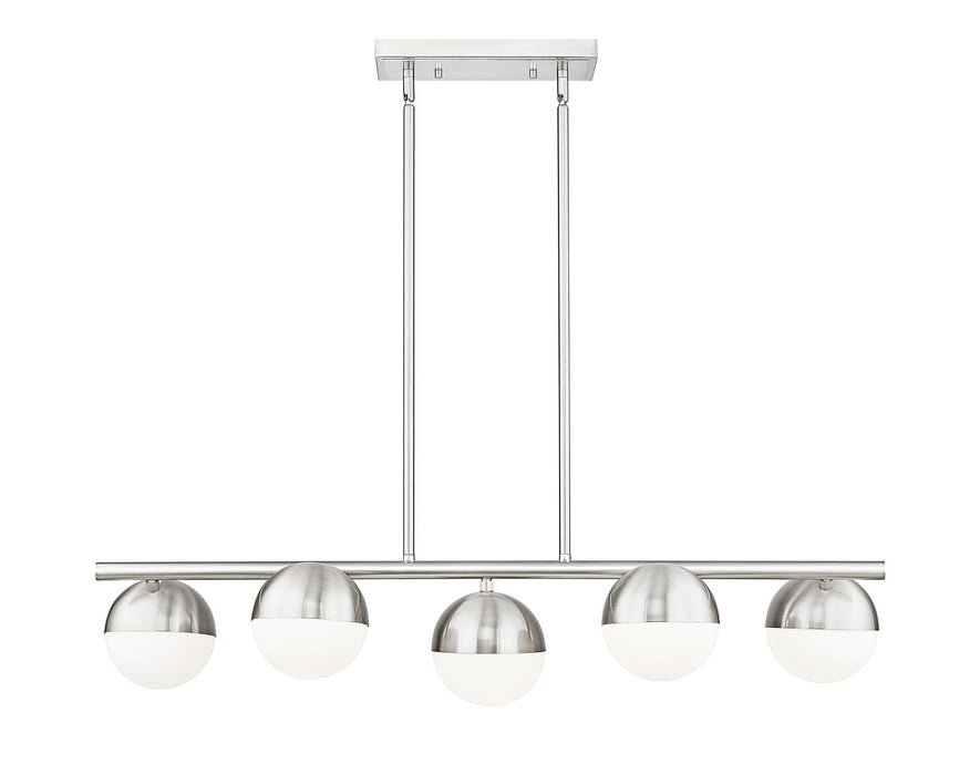 Z-Lite 7517-5L-BN Five Light Linear Chandelier, Brushed Nickel
