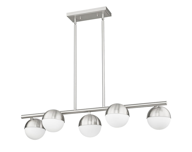 Z-Lite 7517-5L-BN Five Light Linear Chandelier, Brushed Nickel