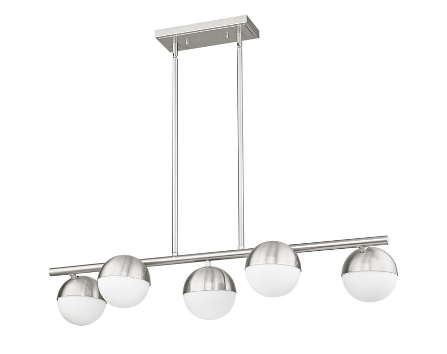 Z-Lite 7517-5L-BN Five Light Linear Chandelier, Brushed Nickel