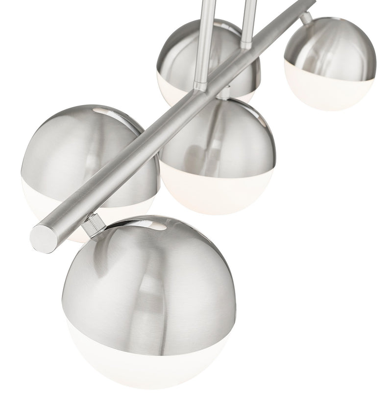Z-Lite 7517-5L-BN Five Light Linear Chandelier, Brushed Nickel