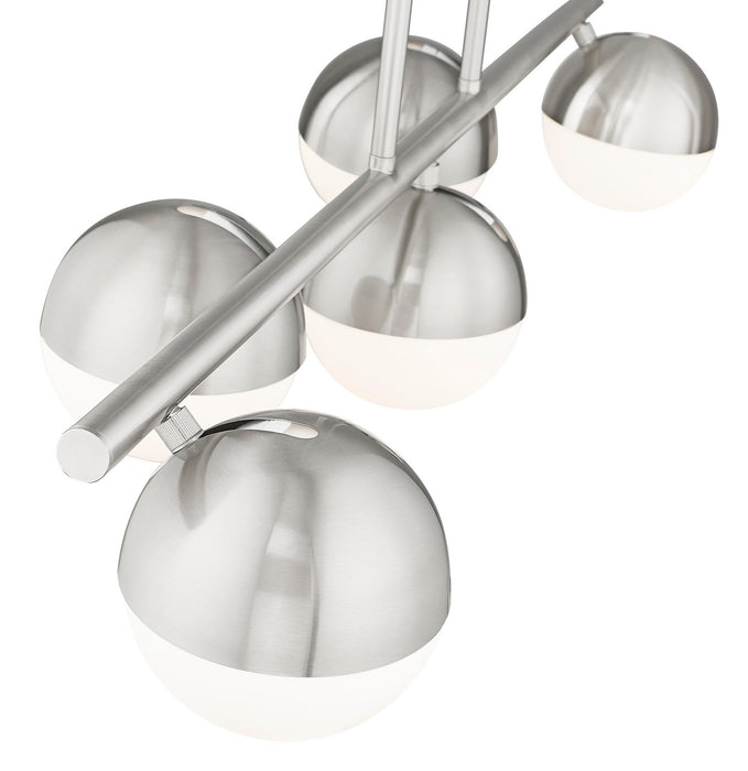Z-Lite 7517-5L-BN Five Light Linear Chandelier, Brushed Nickel
