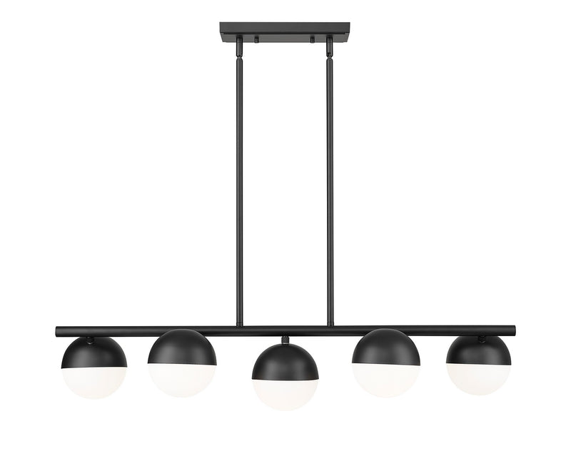 Z-Lite 7517-5L-MB Five Light Linear Chandelier, Matte Black
