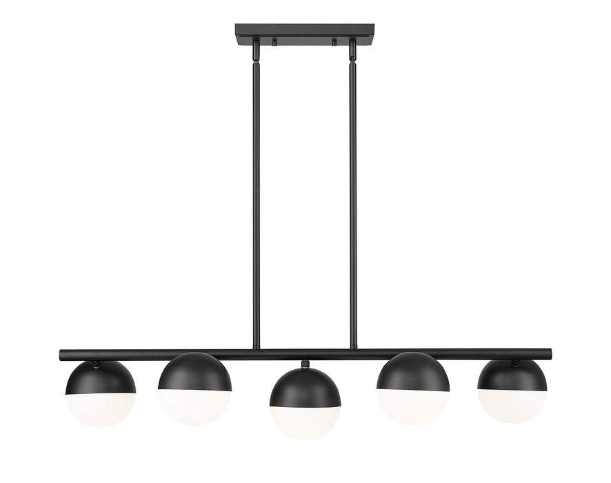 Z-Lite 7517-5L-MB Five Light Linear Chandelier, Matte Black