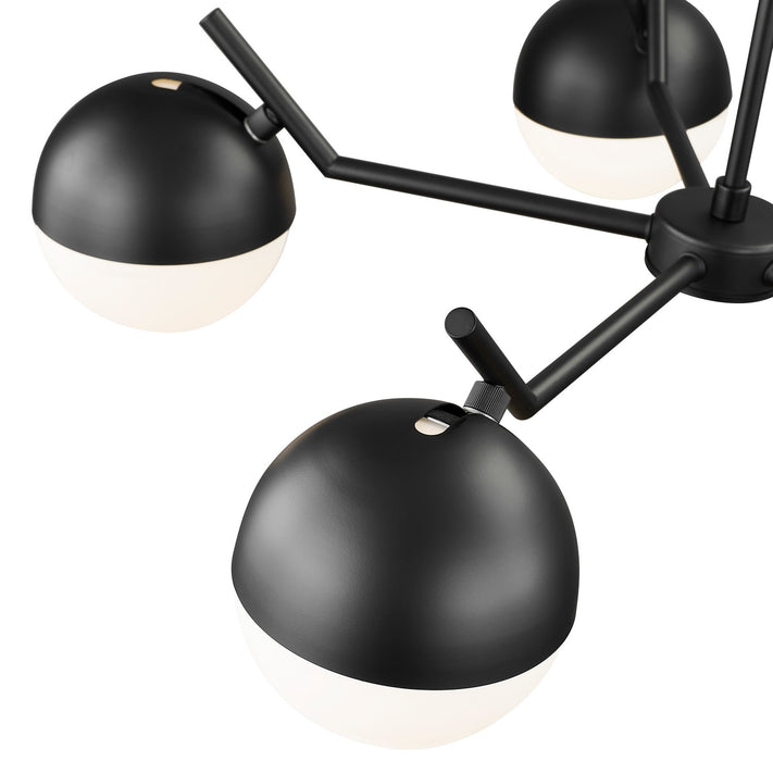 Z-Lite 7517-5MB Five Light Chandelier, Matte Black