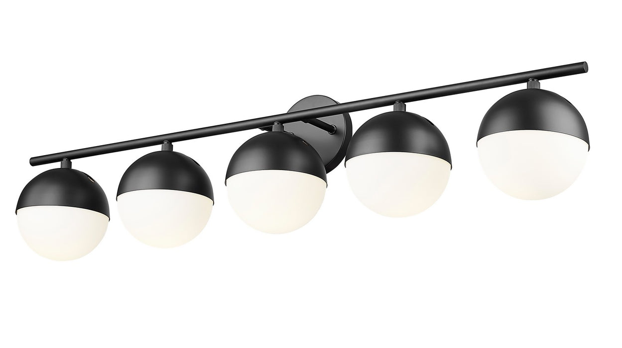 Z-Lite 7517-5V-MB Five Light Vanity, Matte Black