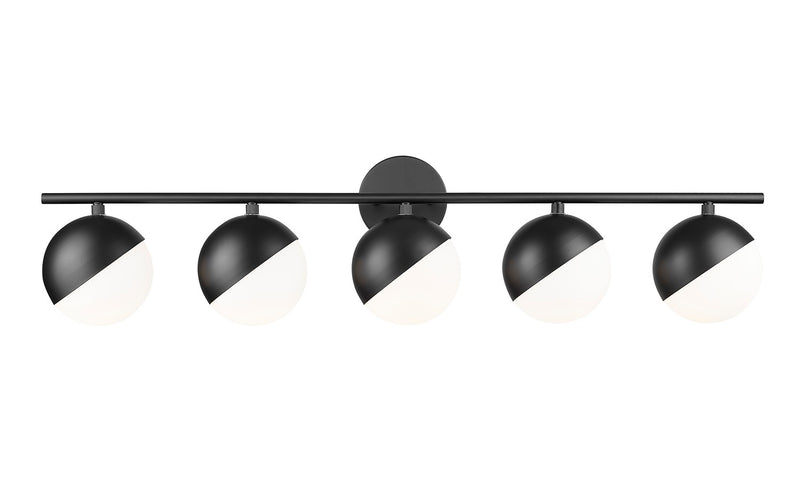 Z-Lite 7517-5V-MB Five Light Vanity, Matte Black