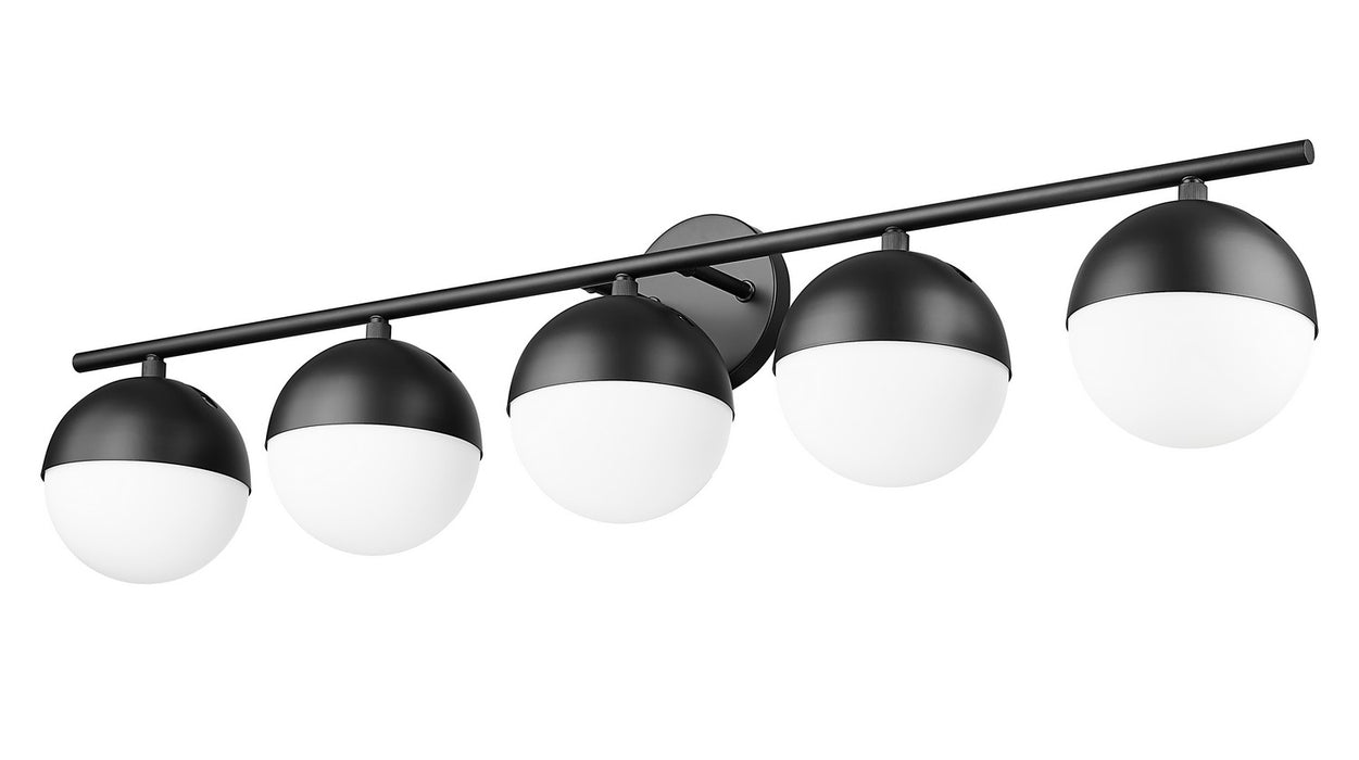 Z-Lite 7517-5V-MB Five Light Vanity, Matte Black