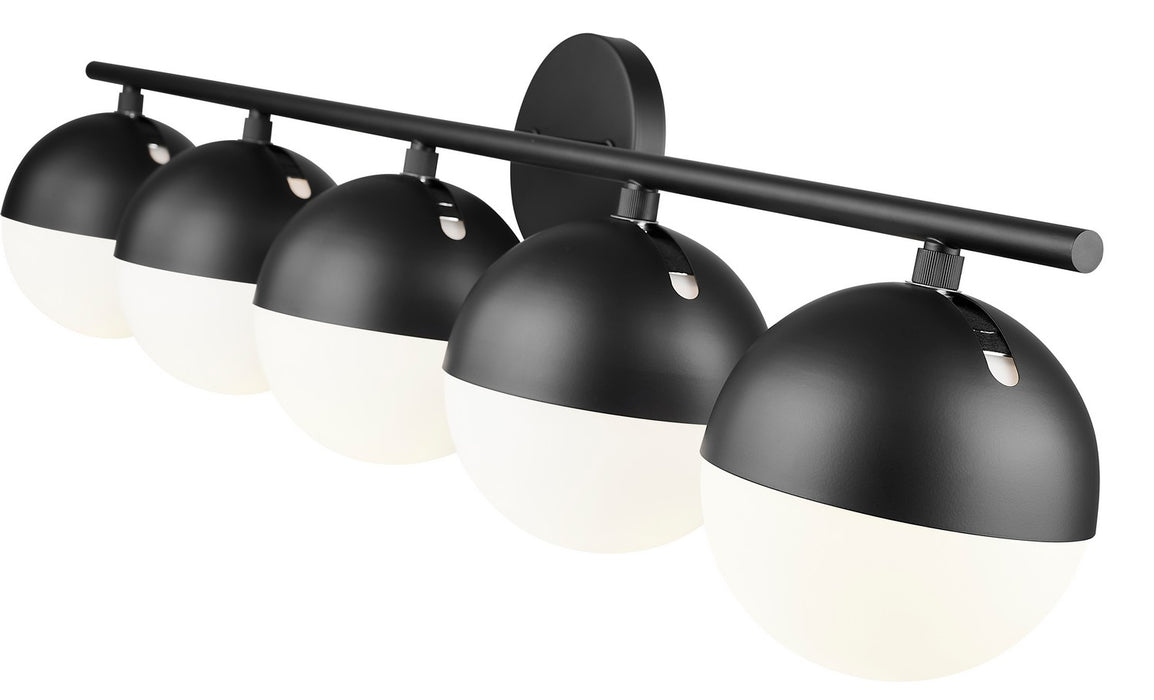 Z-Lite 7517-5V-MB Five Light Vanity, Matte Black