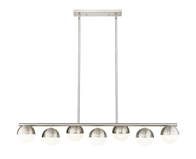 Z-Lite 7517-7L-BN Seven Light Linear Chandelier, Brushed Nickel