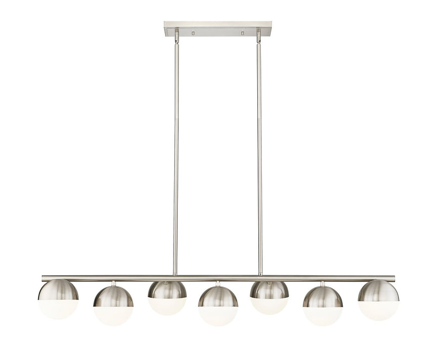 Z-Lite 7517-7L-BN Seven Light Linear Chandelier, Brushed Nickel