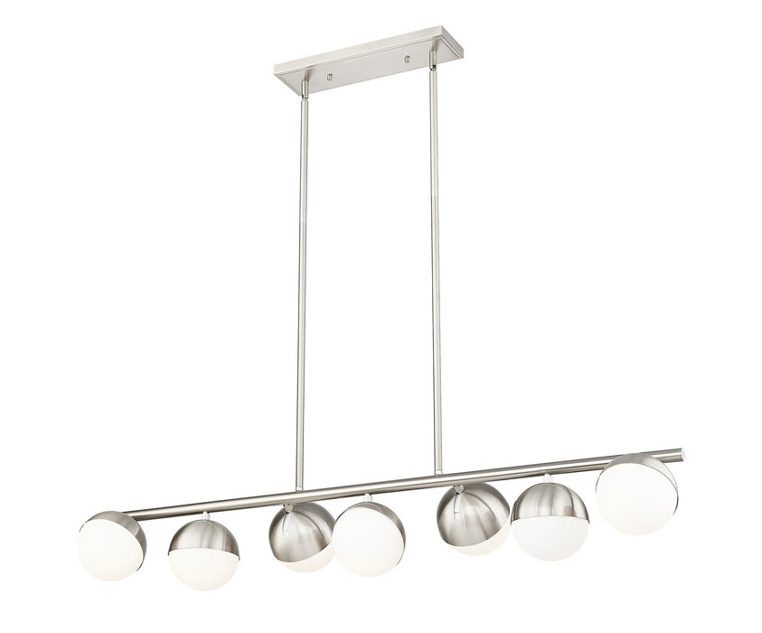 Z-Lite 7517-7L-BN Seven Light Linear Chandelier, Brushed Nickel