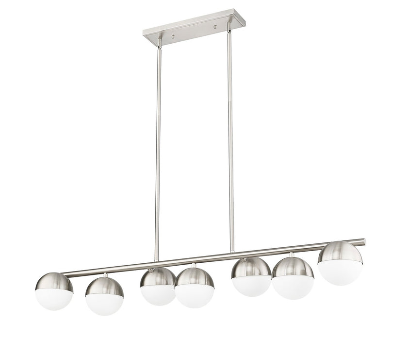 Z-Lite 7517-7L-BN Seven Light Linear Chandelier, Brushed Nickel