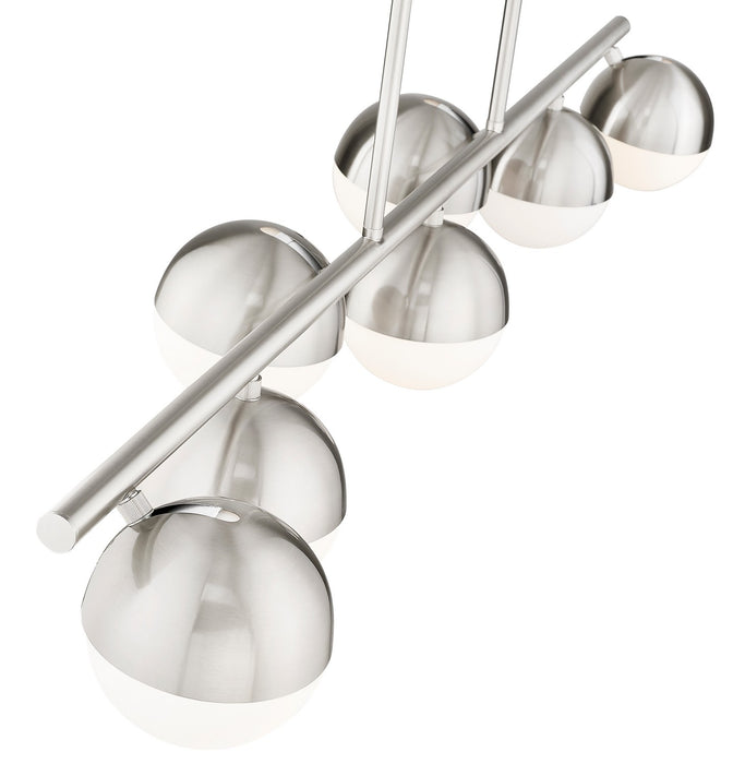 Z-Lite 7517-7L-BN Seven Light Linear Chandelier, Brushed Nickel