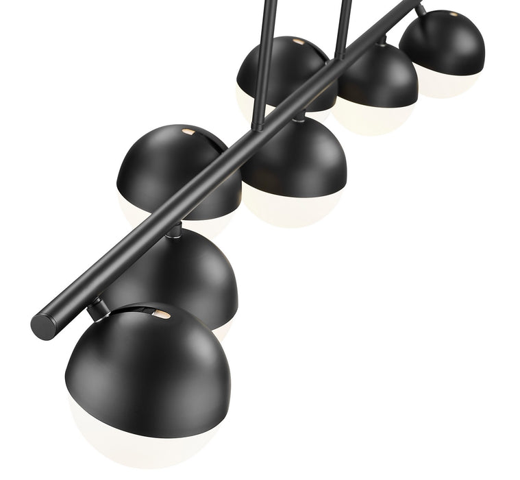 Z-Lite 7517-7L-MB Seven Light Linear Chandelier, Matte Black