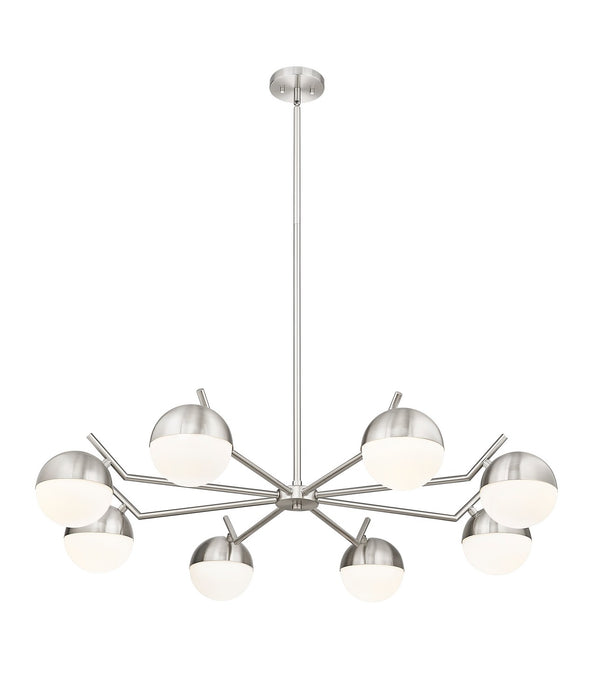 Z-Lite 7517-8BN Eight Light Chandelier, Brushed Nickel