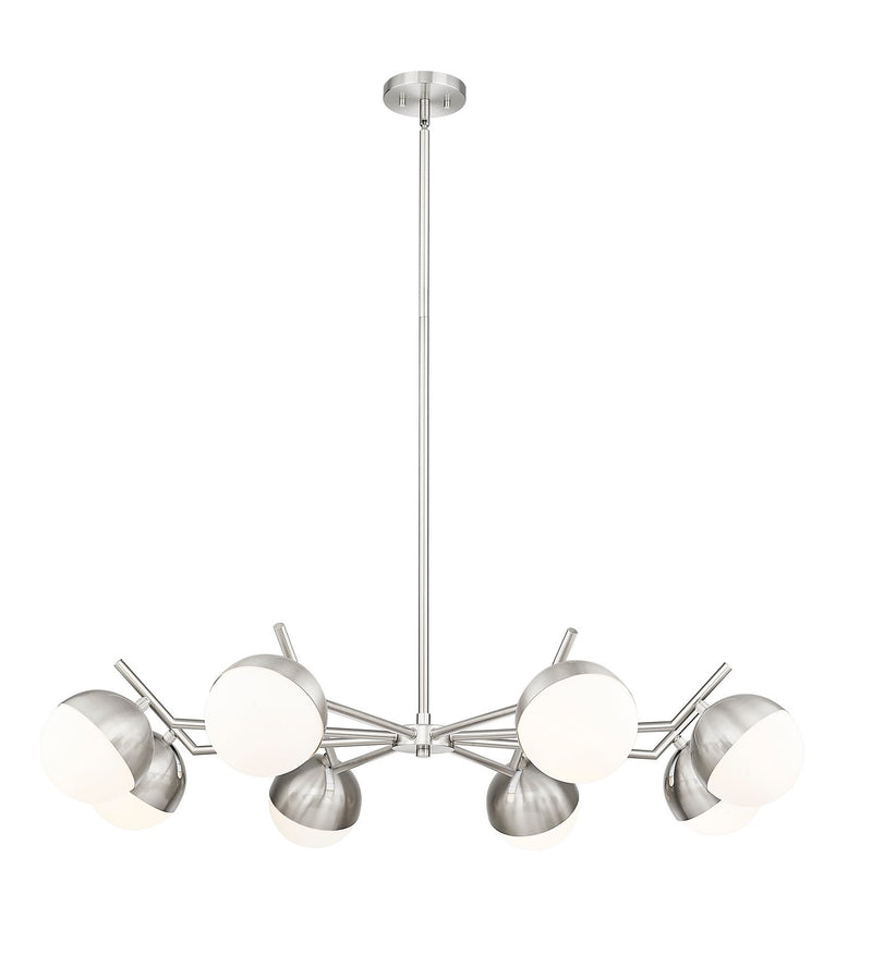 Z-Lite 7517-8BN Eight Light Chandelier, Brushed Nickel