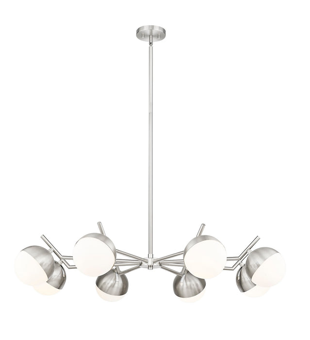 Z-Lite 7517-8BN Eight Light Chandelier, Brushed Nickel