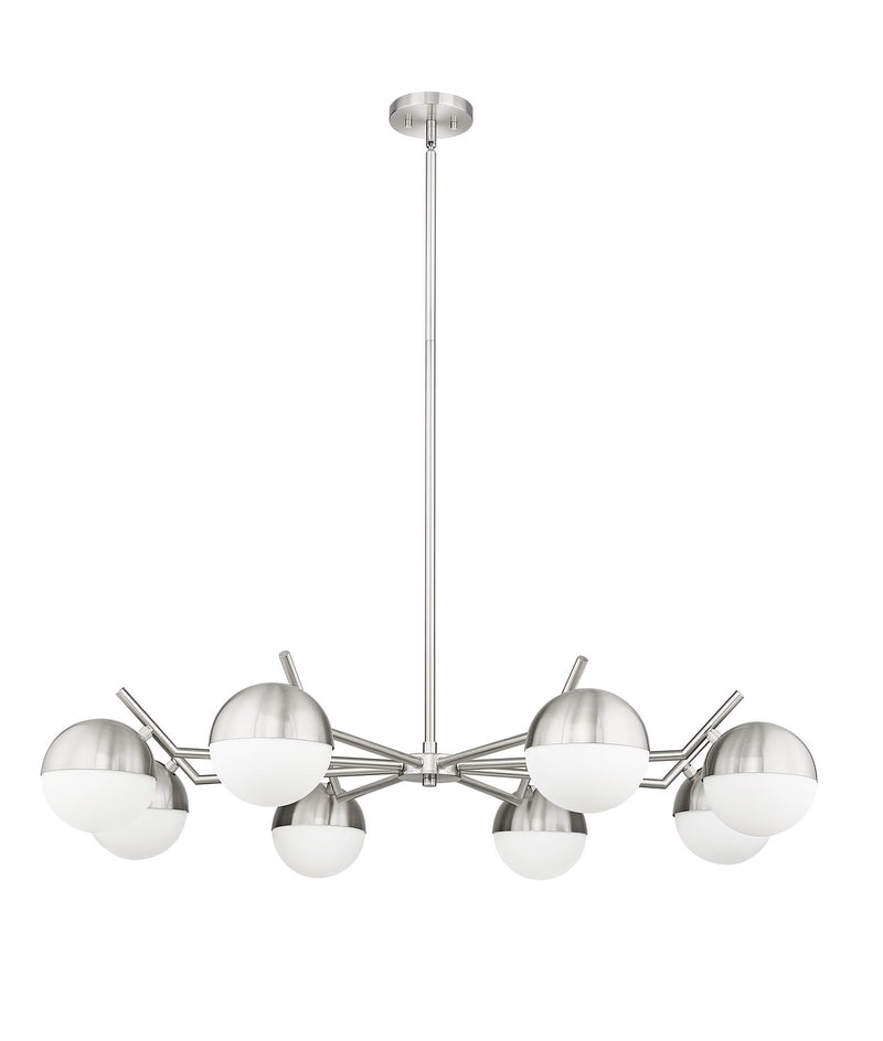 Z-Lite 7517-8BN Eight Light Chandelier, Brushed Nickel