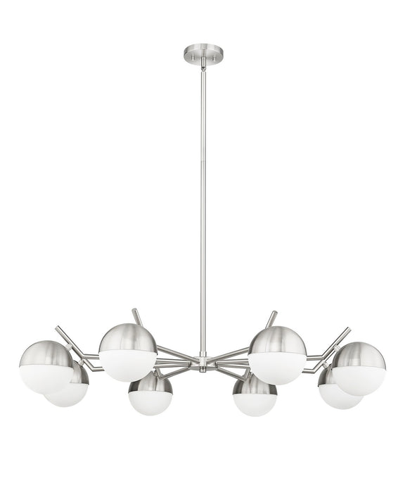 Z-Lite 7517-8BN Eight Light Chandelier, Brushed Nickel