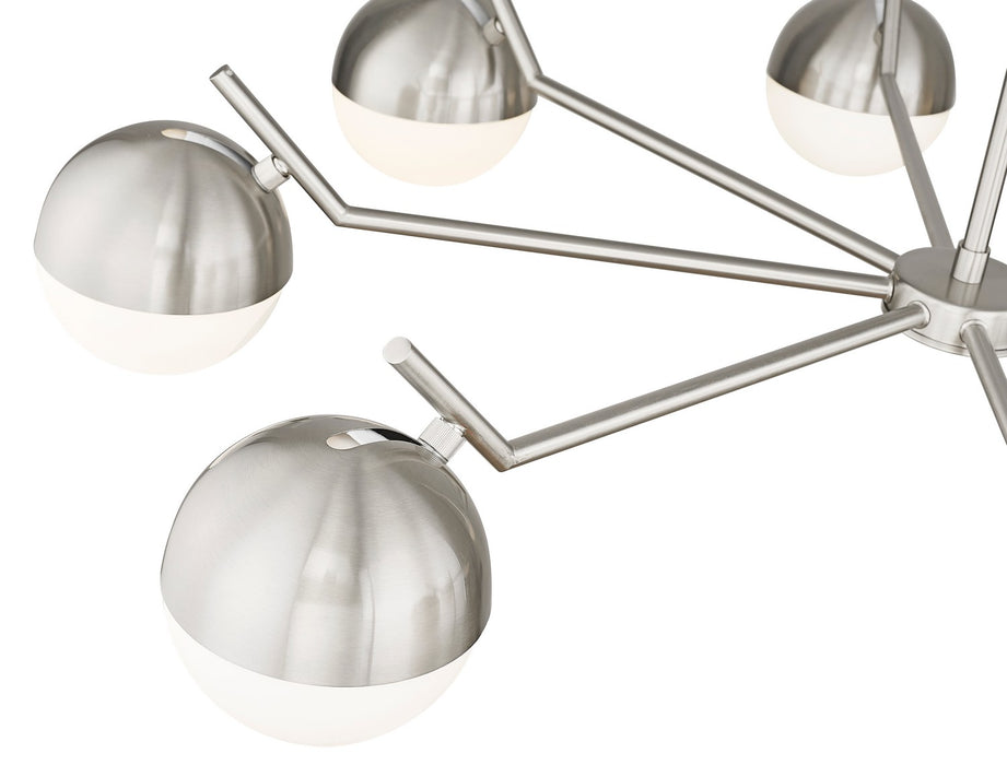 Z-Lite 7517-8BN Eight Light Chandelier, Brushed Nickel