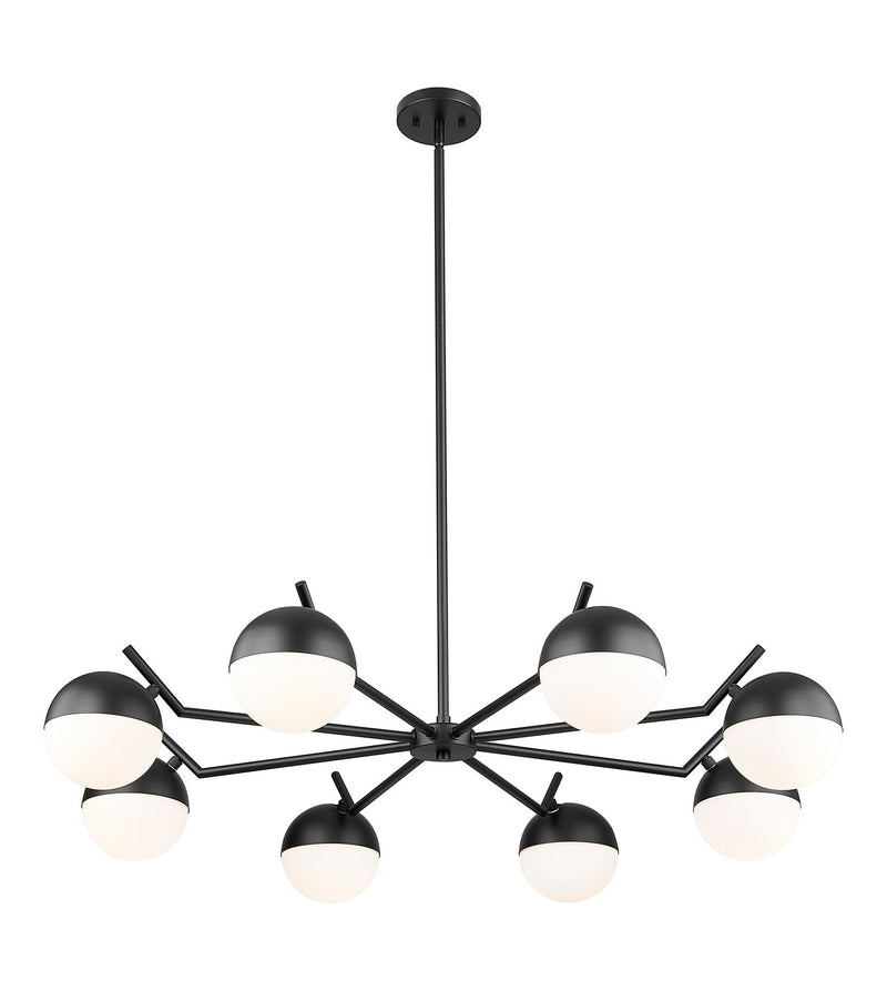Z-Lite 7517-8MB Eight Light Chandelier, Matte Black
