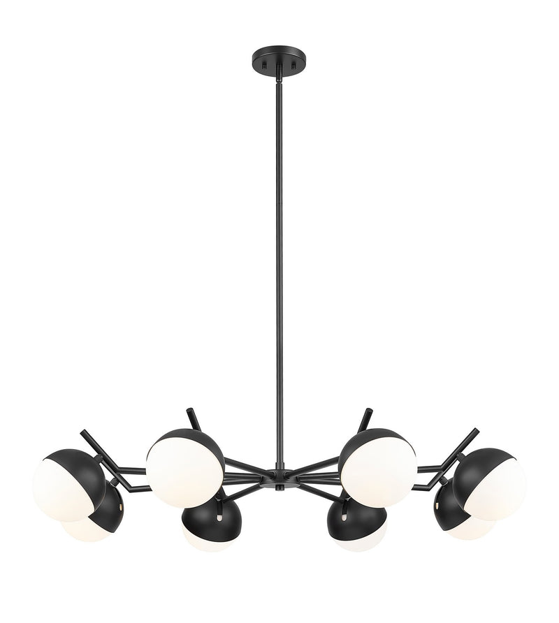 Z-Lite 7517-8MB Eight Light Chandelier, Matte Black