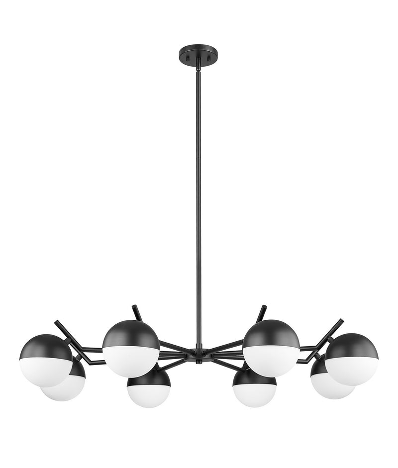 Z-Lite 7517-8MB Eight Light Chandelier, Matte Black