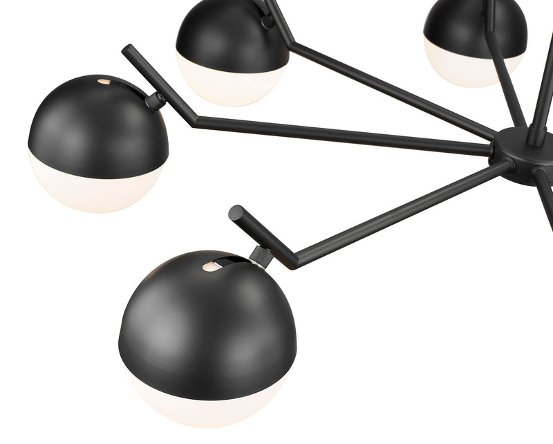 Z-Lite 7517-8MB Eight Light Chandelier, Matte Black