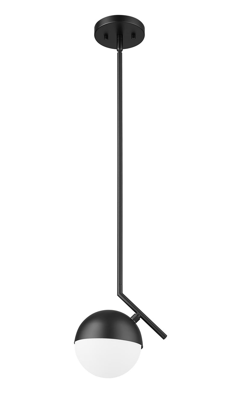 Z-Lite 7517P7-MB One Light Pendant, Matte Black