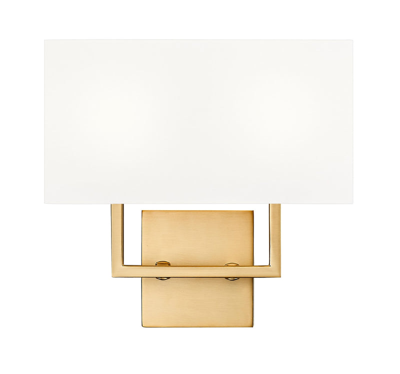 Z-Lite 815-2S-OBR Two Light Wall Sconce, Olde Brass