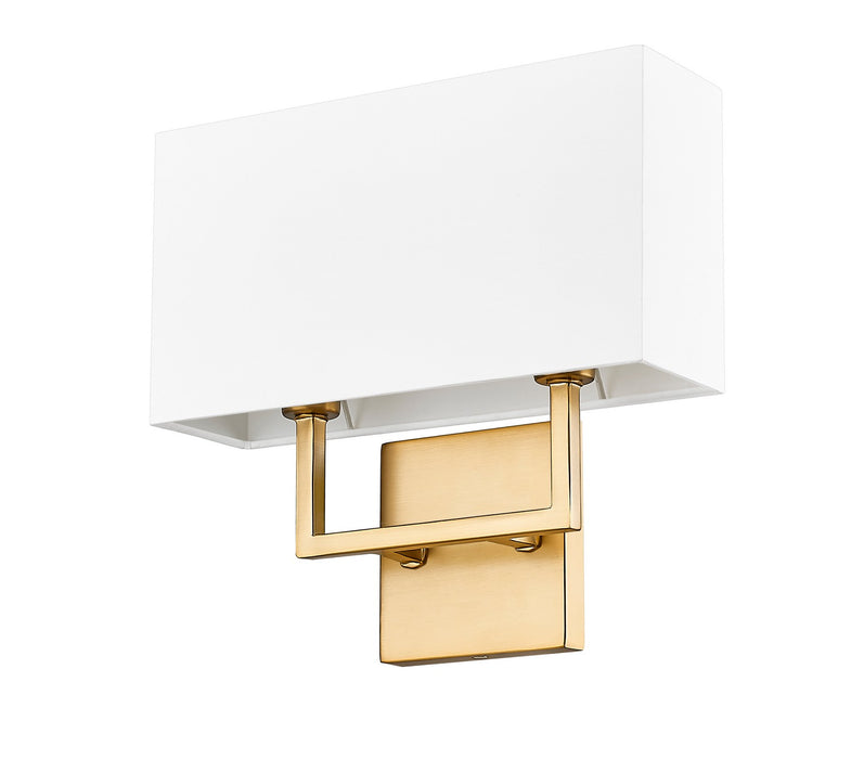 Z-Lite 815-2S-OBR Two Light Wall Sconce, Olde Brass