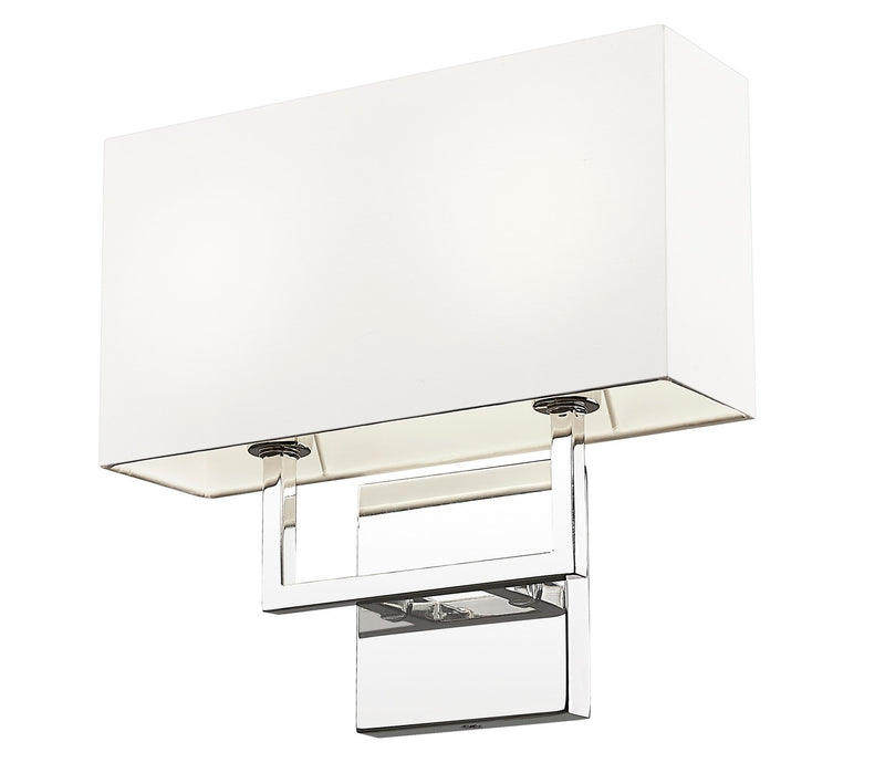 Z-Lite 815-2S-PN Two Light Wall Sconce, Polished Nickel