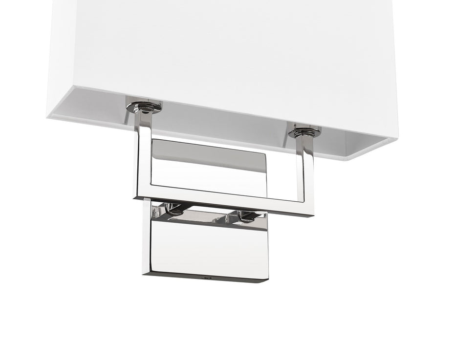 Z-Lite 815-2S-PN Two Light Wall Sconce, Polished Nickel