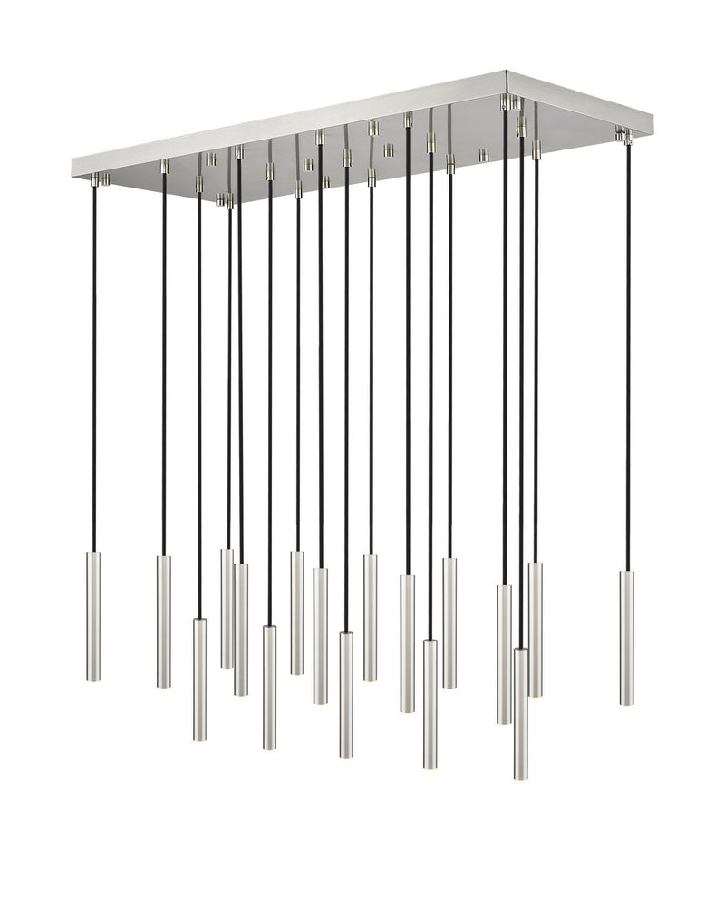 Z-Lite 919MP12-17L-BN-LED LED Linear Chandelier, Brushed Nickel