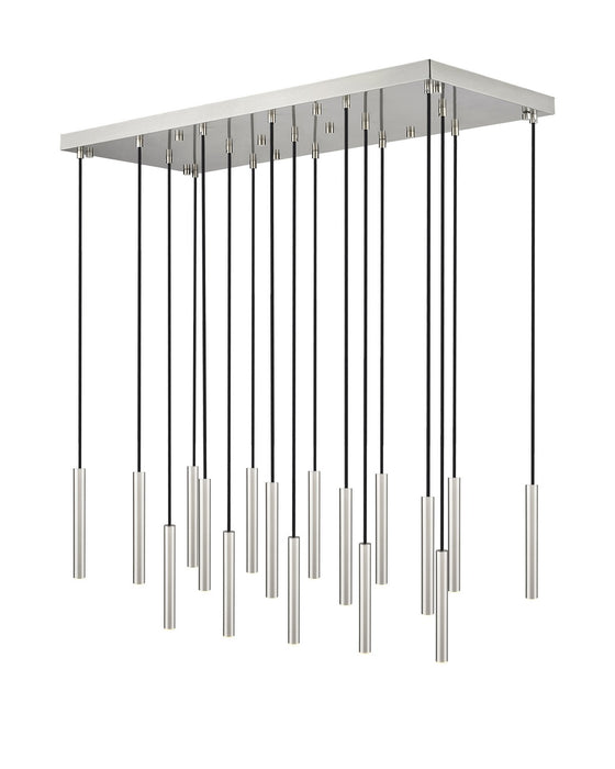Z-Lite 919MP12-17L-BN-LED LED Linear Chandelier, Brushed Nickel