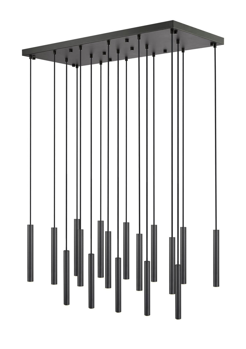 Z-Lite 919MP12-17L-MB-LED LED Linear Chandelier, Matte Black