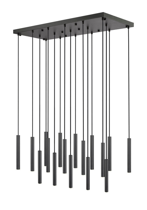 Z-Lite 919MP12-17L-MB-LED LED Linear Chandelier, Matte Black