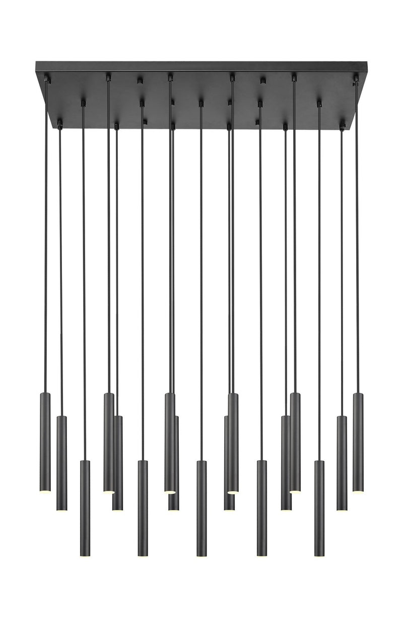 Z-Lite 919MP12-17L-MB-LED LED Linear Chandelier, Matte Black