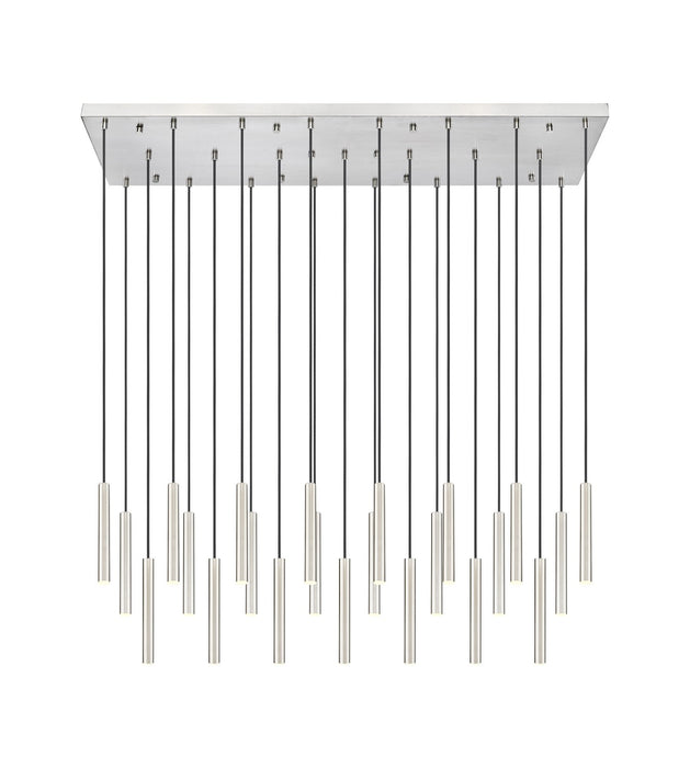 Z-Lite 919MP12-23L-BN-LED LED Linear Chandelier, Brushed Nickel