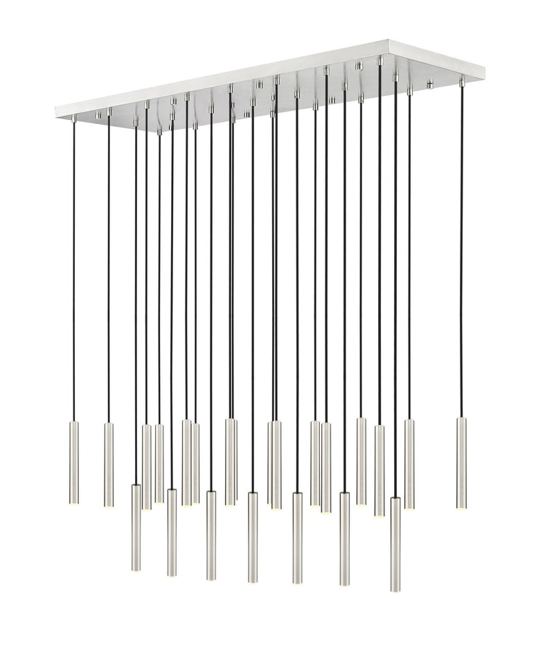Z-Lite 919MP12-23L-BN-LED LED Linear Chandelier, Brushed Nickel